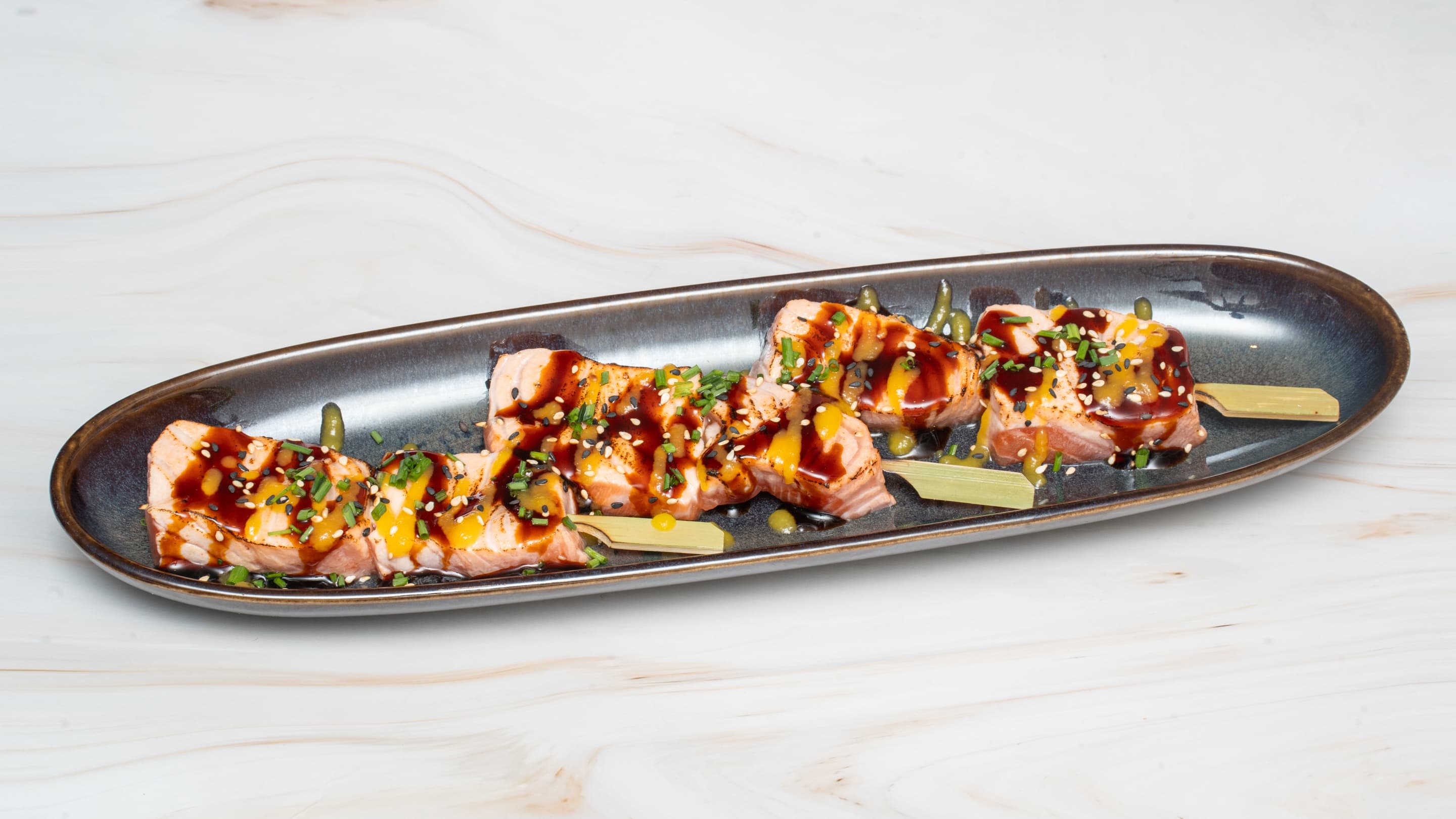 Yakitori Saumon Caramel